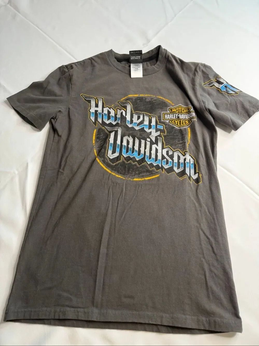 Harley Davidson Shirt Mens Heather Gray Tee Motorcycle Cotton 2018 Size Small